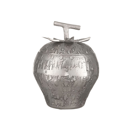 ALUMINIUM APPLE CASTING BOWL (NATURAL)